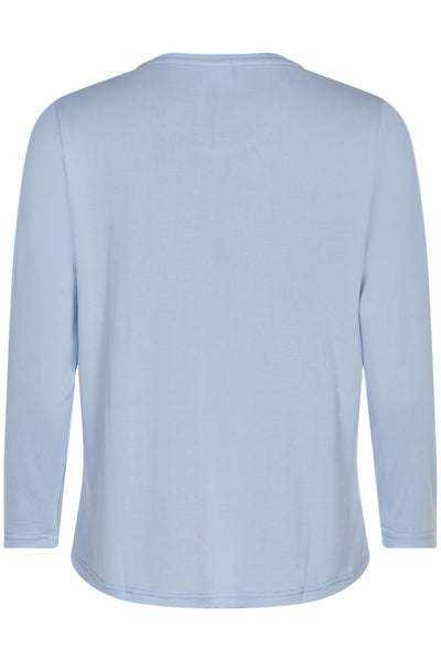 Nina t-shirt 3/4 sleeve SKY BLUE - 14920 Thumbnail
