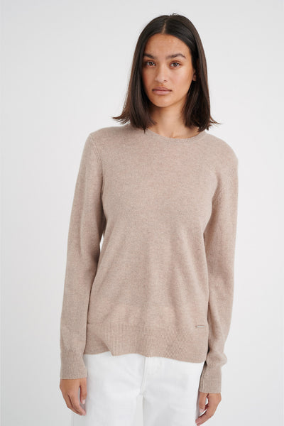 LukkaIW Crew-neck Pullover BEIGE MELANGE - 30107629 Thumbnail