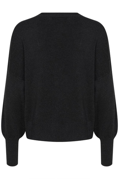 TenleyIW Ino-shape Cardigan Dark grey melange Thumbnail