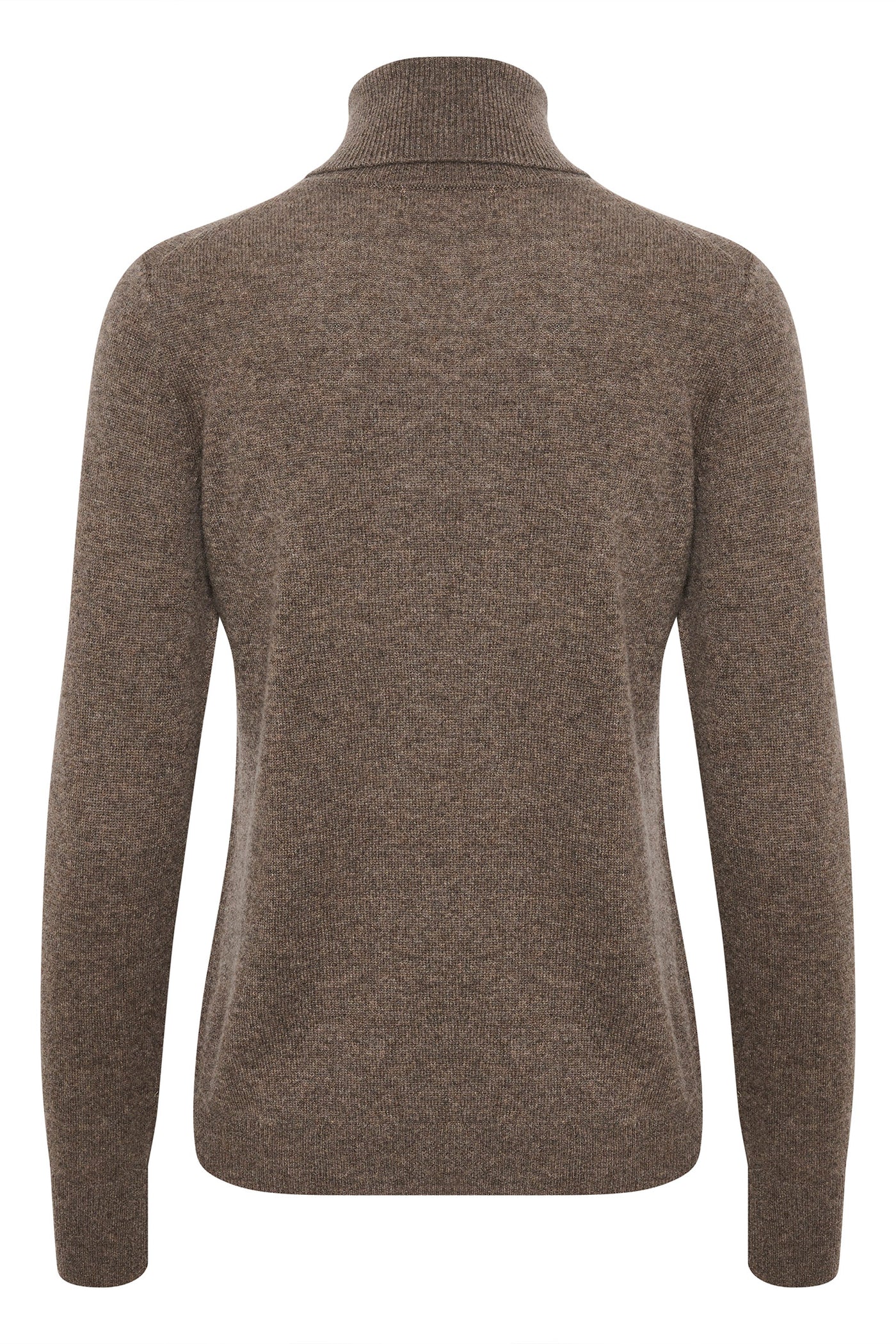 LukkaIW Rollneck Pullover Brown Melange - 30108211