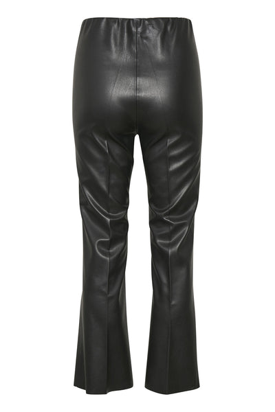 SLKaylee PU Kickflare Pants Black - 30404598 Thumbnail
