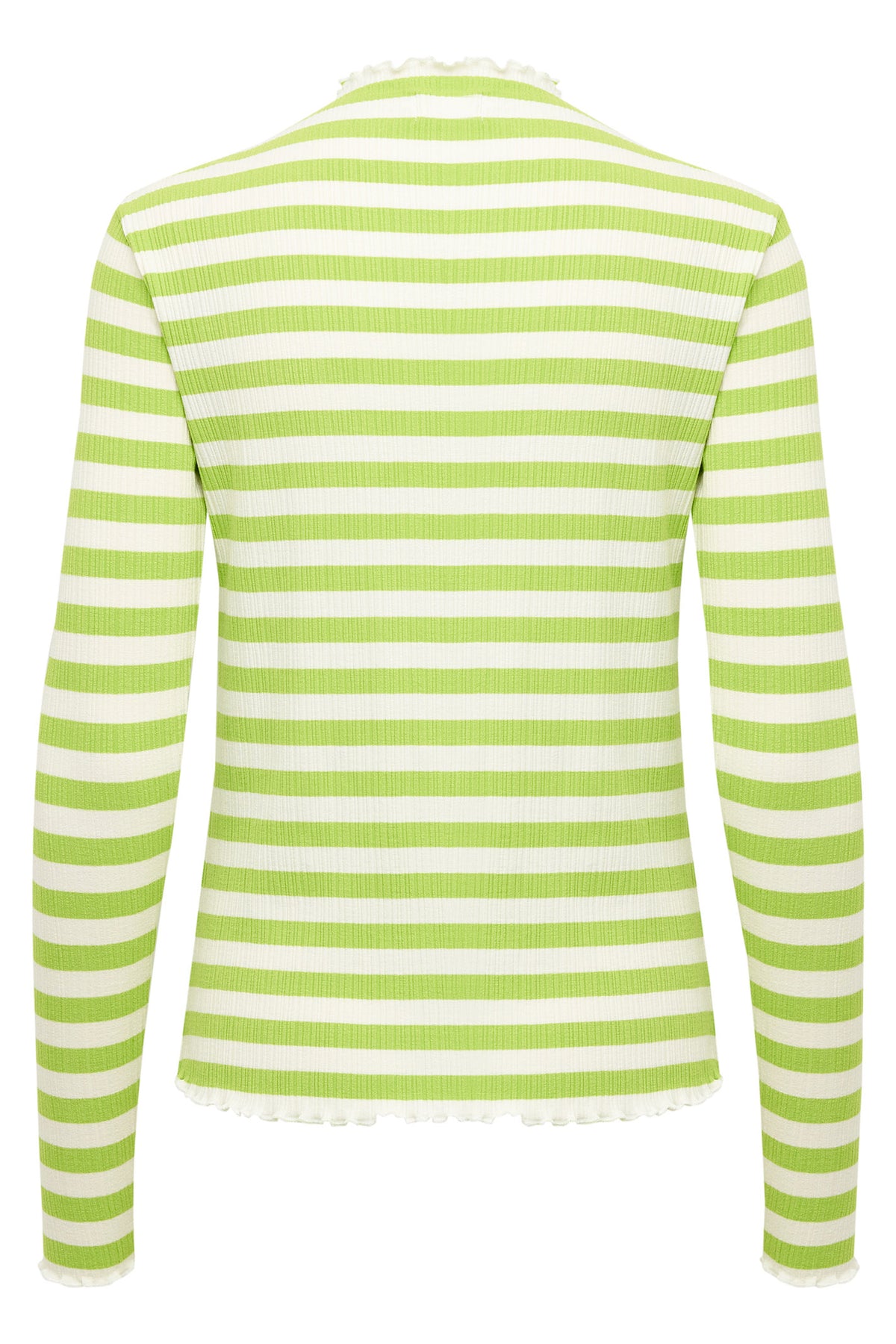 CandaceKB Big Stripe LS Bright Lime Green - 10104638