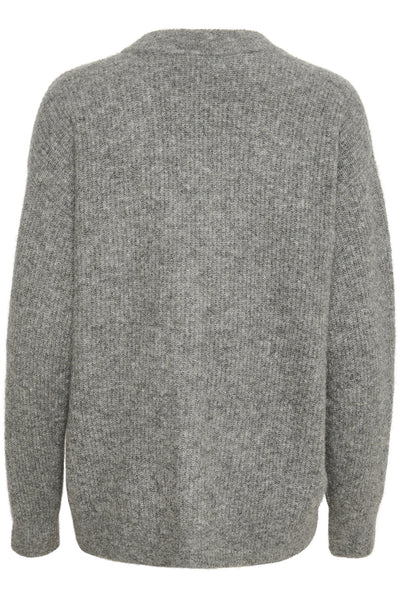 DebbieKB Long Cardigan Opal Gray Melange Thumbnail