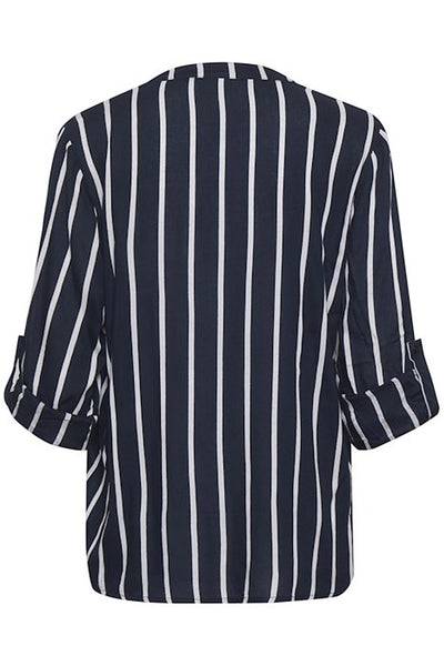 KAstridy Blouse Midnight Marine/Chalk - 10504279 Thumbnail