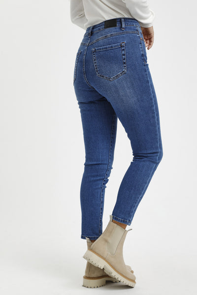 KAsinem HW 7/8 Jeans Medium Blue Denim - 10506130 Thumbnail