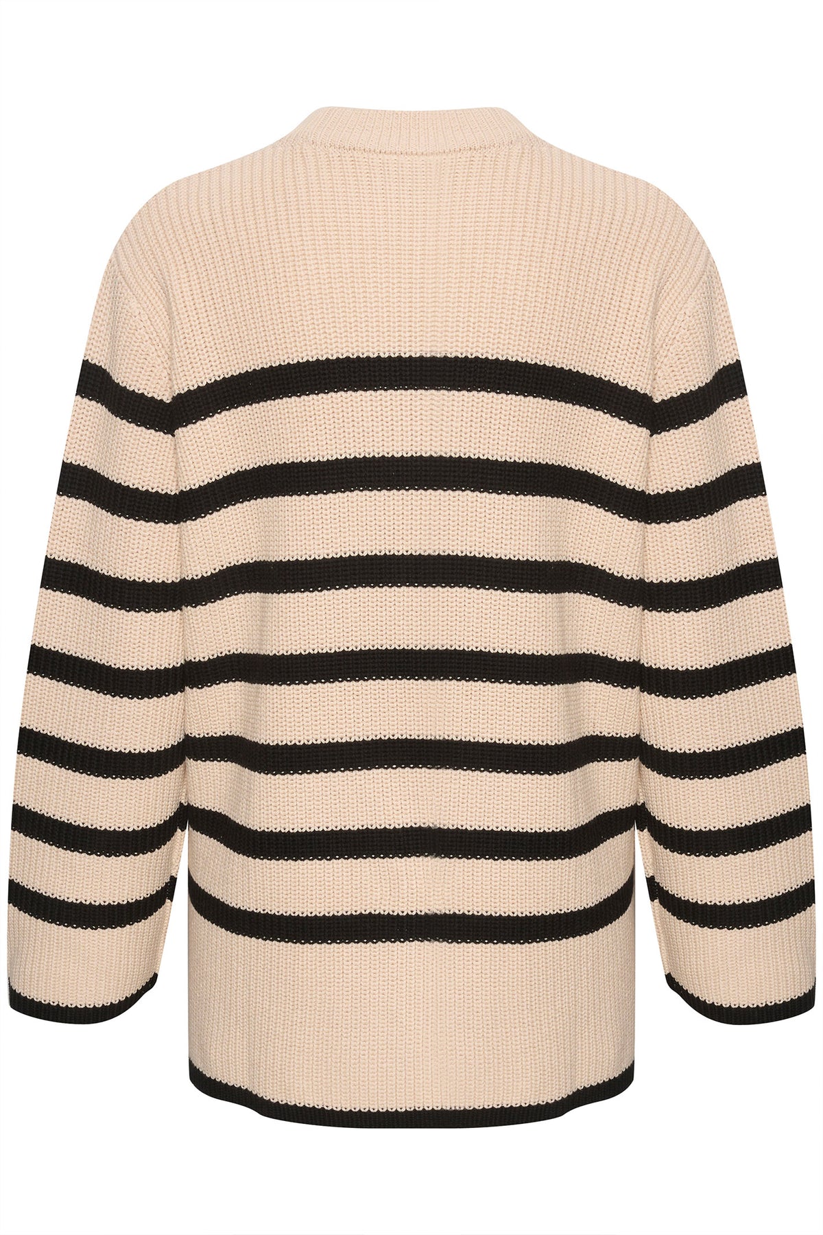 KAcilla Knit Pullover Sand Dollar / Black Stripe