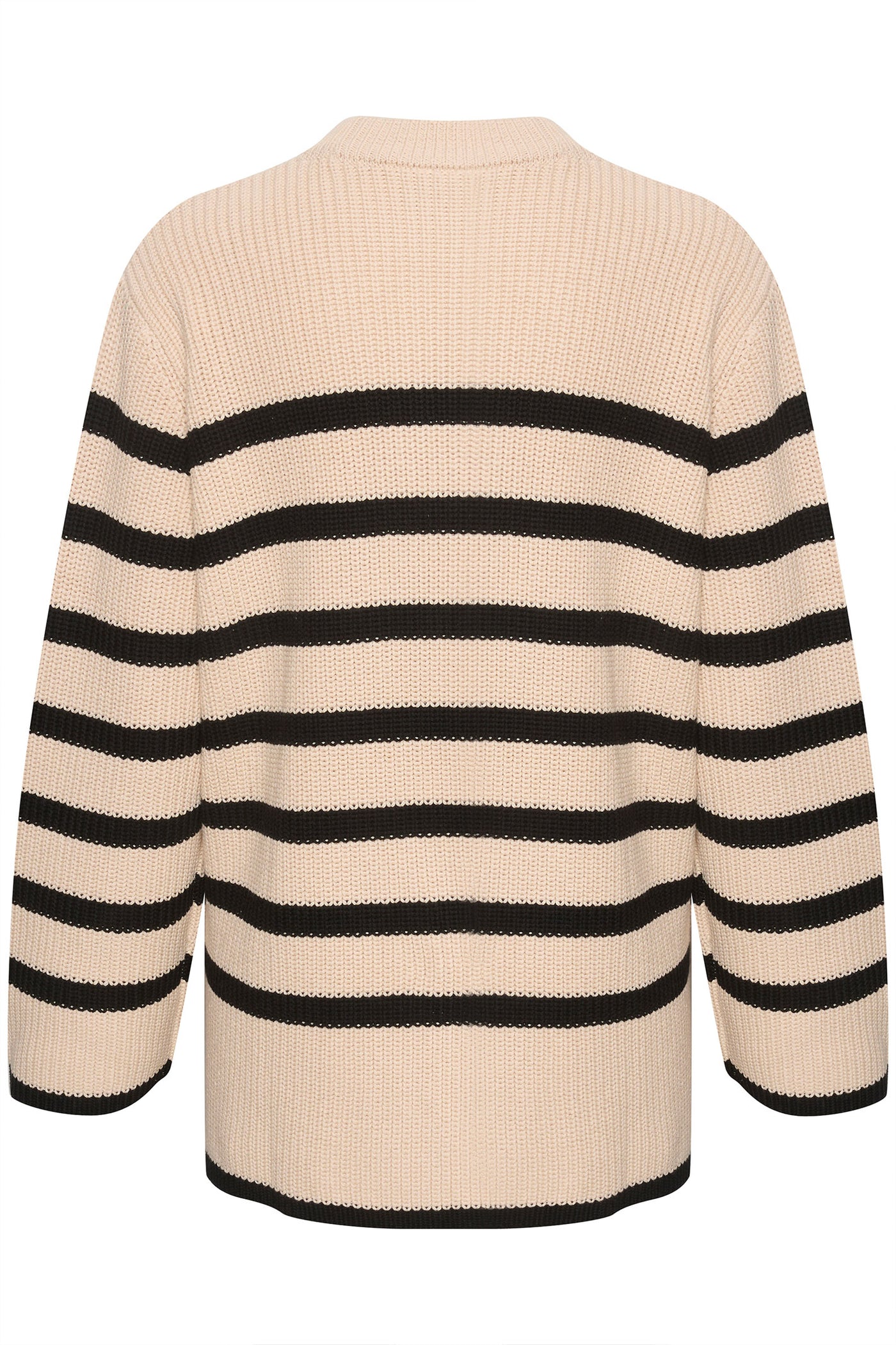 KAcilla Knit Pullover Sand Dollar / Black Stripe