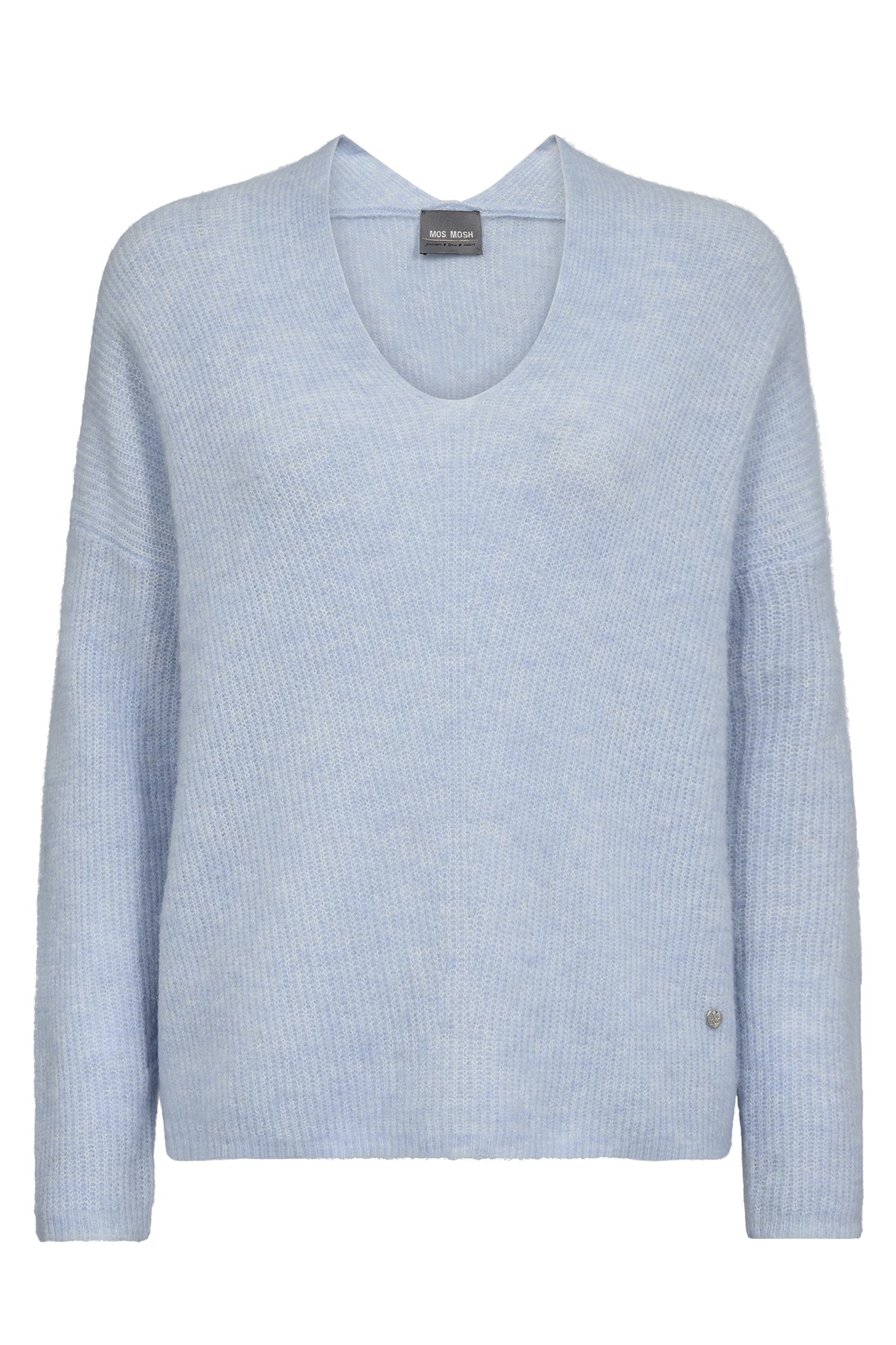 MMThora V-Neck Knit Cashmere Blue - 153900