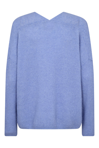 MMThora V-Neck Knit Hydrangea - 153900 Thumbnail