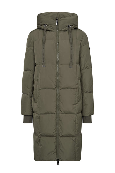 MMNova Square Down Coat Dusty Olive - 139560 Thumbnail