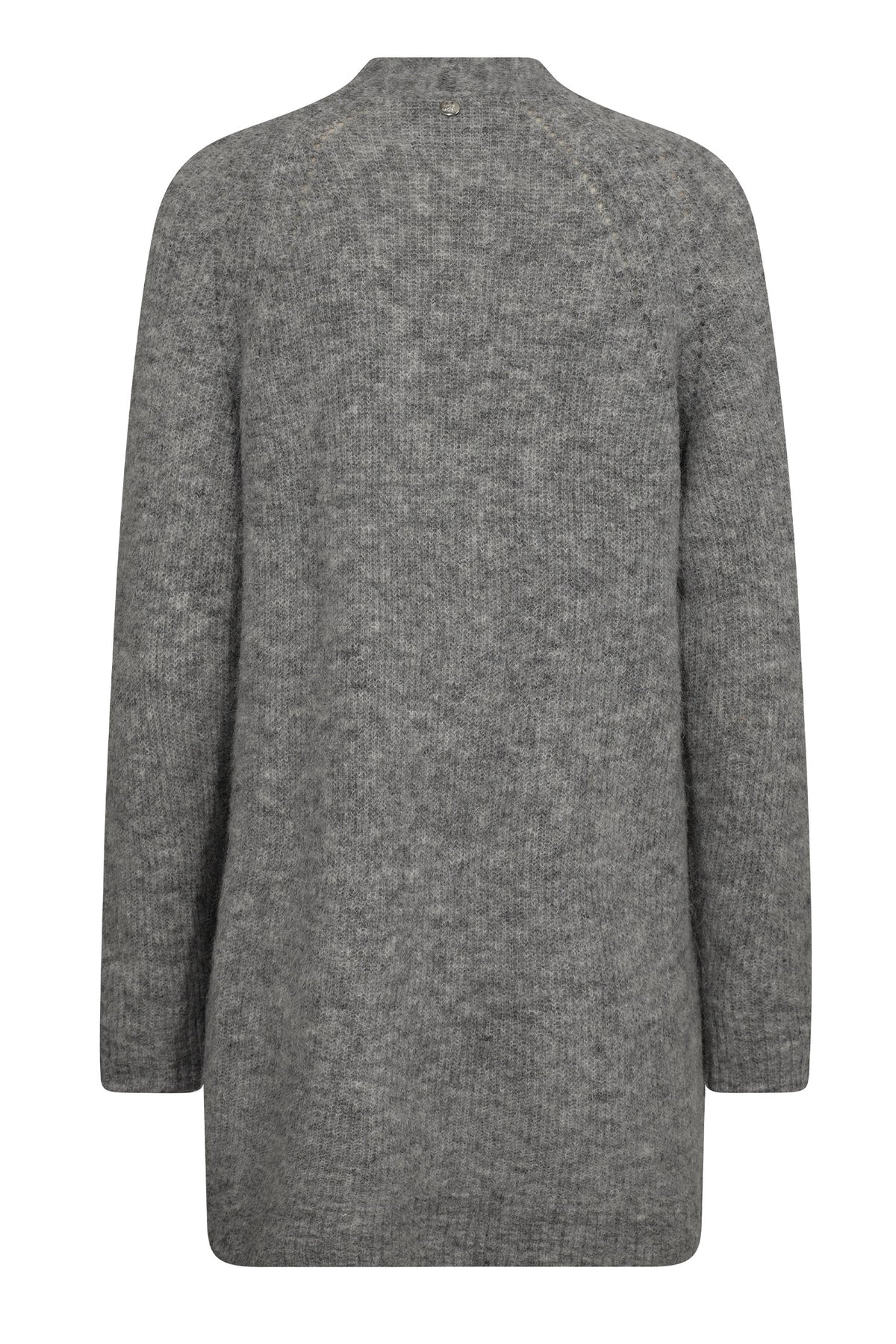 MMThora Long Cardigan Grey Melange