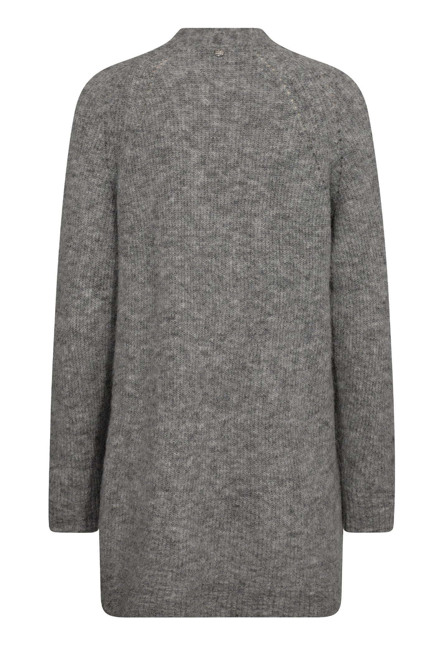 MMThora Long Cardigan Grey Melange