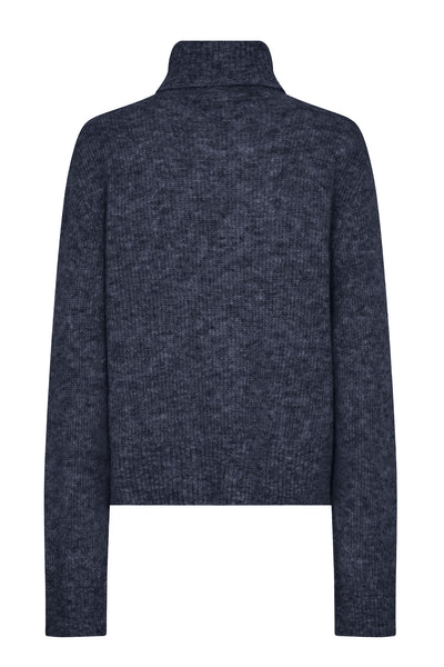 MMAidy Thora Rollneck Knit Salute Navy - 153910 Thumbnail