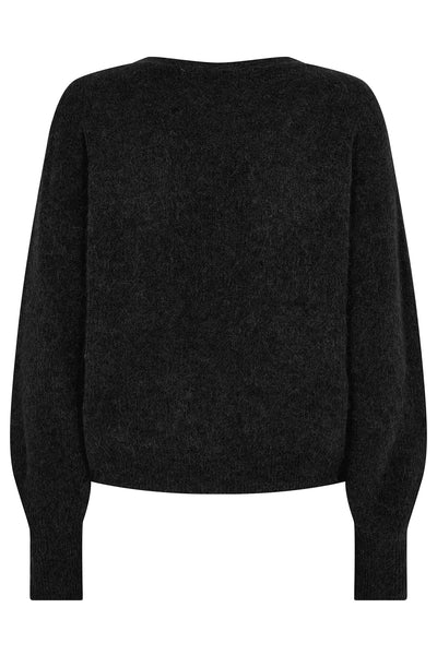 MMThora V-Neck Knit Cardigan Black - 156830 Thumbnail