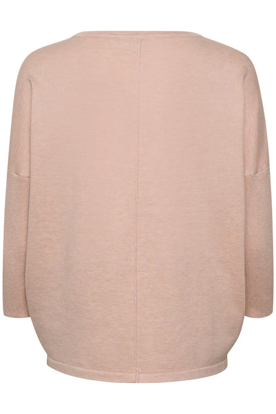 A2561, MilaSZ R-Neck Pullover Ash Rose M‚lange - 30500003 Thumbnail