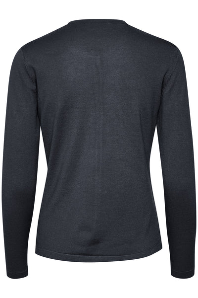 A8661, MilaSZ R-Neck Cardigan Night Sky - 30500005 Thumbnail