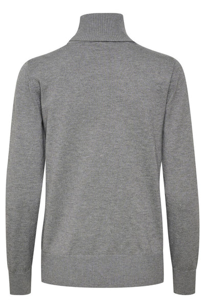 J2046, MilaSZ Rollneck Pullove Mist Grey Melange - 30500018 Thumbnail