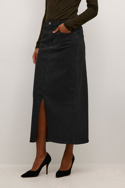 KAsinem HW Denim Skirt Black deep - 10508064 Thumbnail