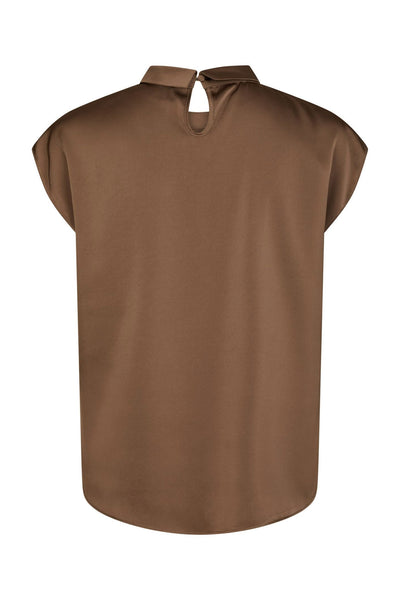 Fleur Drapy Satin Dusty Brown - 160990 Thumbnail