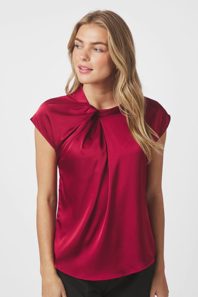 Fleur Drapy Satin Wine - 160990 Thumbnail
