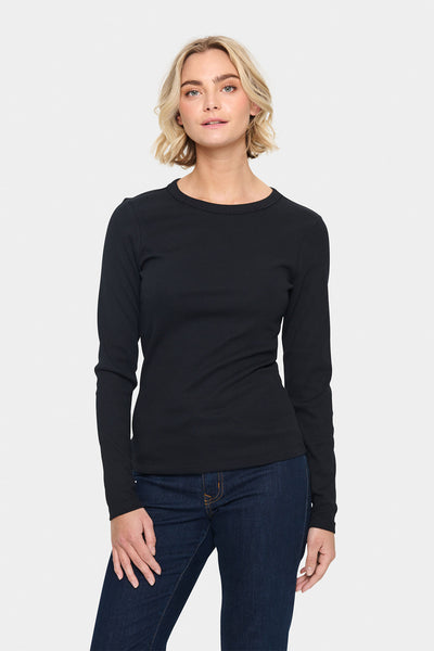 AstaSZ LS Blouse Black - 30513054 Thumbnail