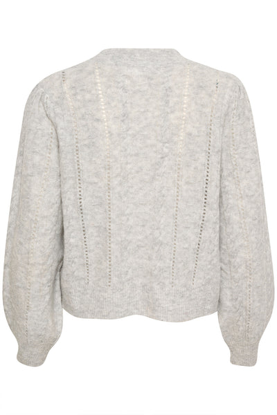 NoabelleKB Cardigan Opal Gray Melange - 10104870 Thumbnail