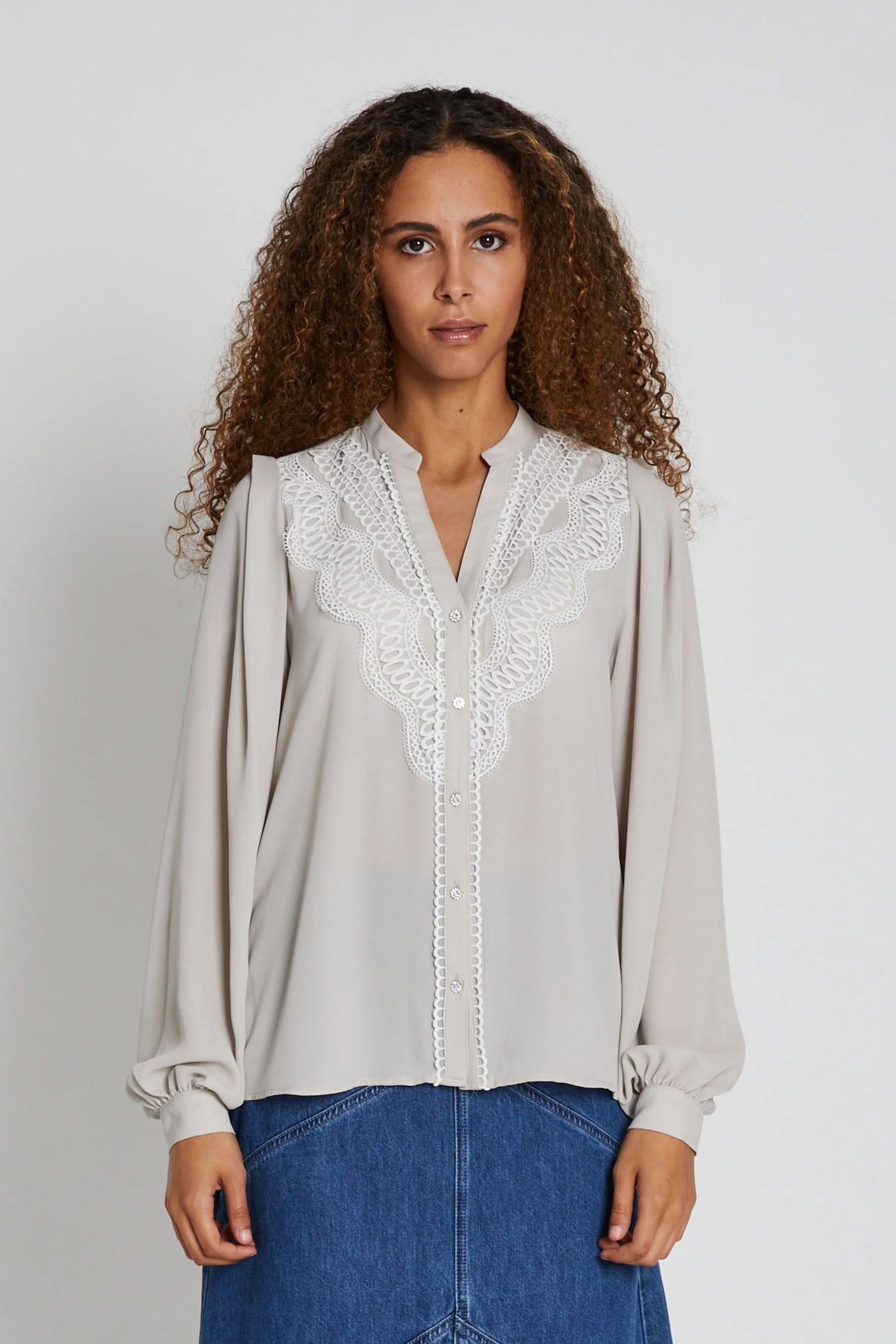 CamillaBBAbenas shirt Silver Cloud