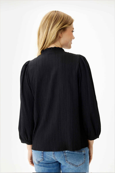 Tove blouse SORT - 16121 Thumbnail