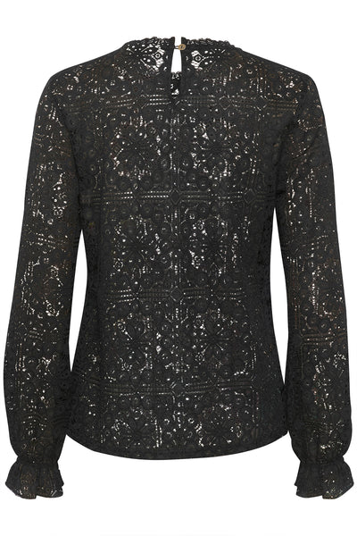 CRTiley Lace Blouse Pitch Black - 10607994 Thumbnail