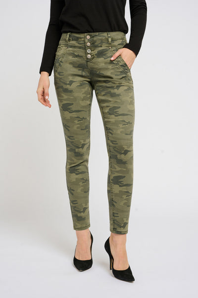 CRPenora Twill 7/8 Pant Sea Green Printed Camouflage - 10609470 Thumbnail