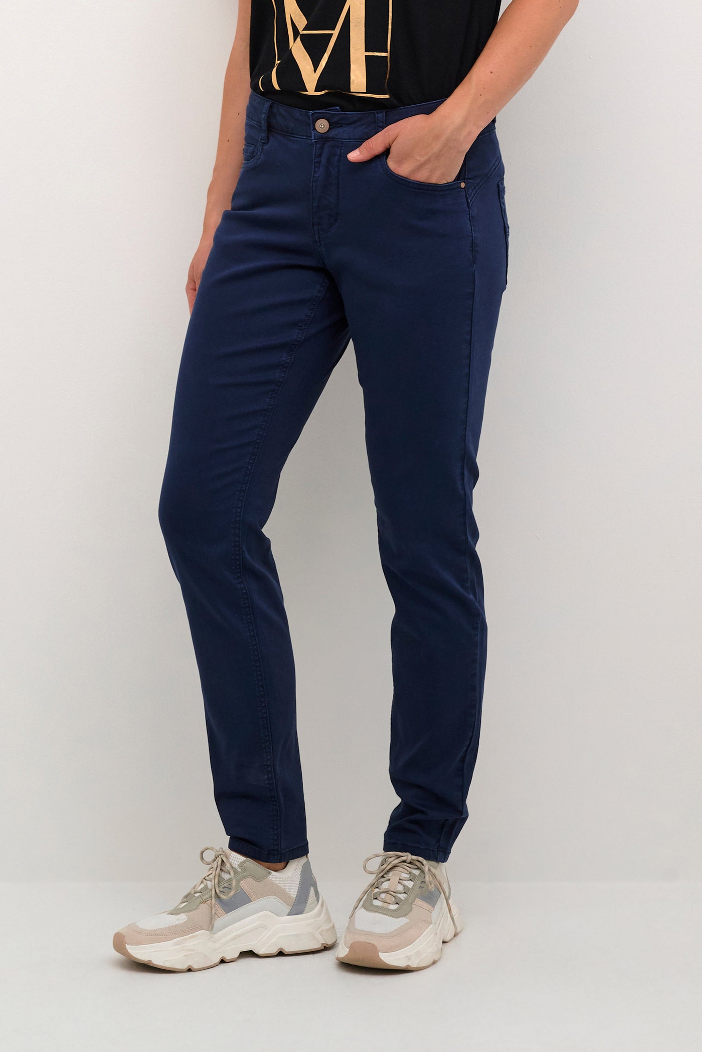 CRAnn Twill Pant - Coco Fit Dress Blues
