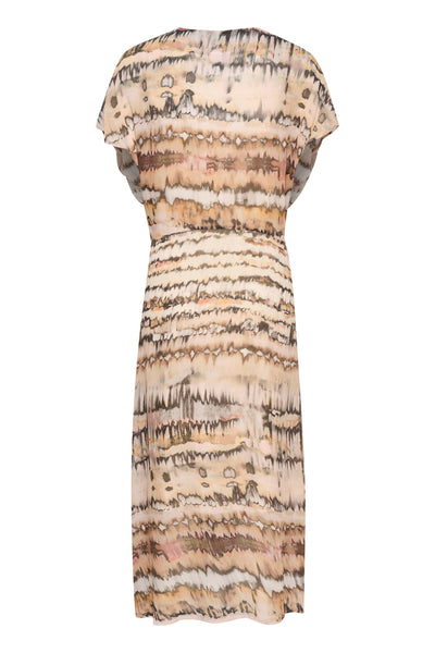 EyaSZ Long Dress Creme Tiedye Strokes Thumbnail