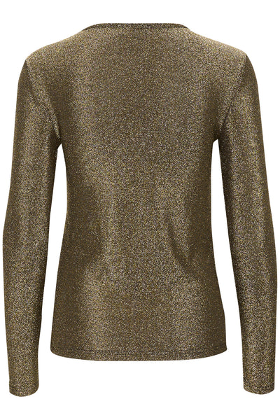 SLSkylara Round Neck LS Gold - 30407516 Thumbnail