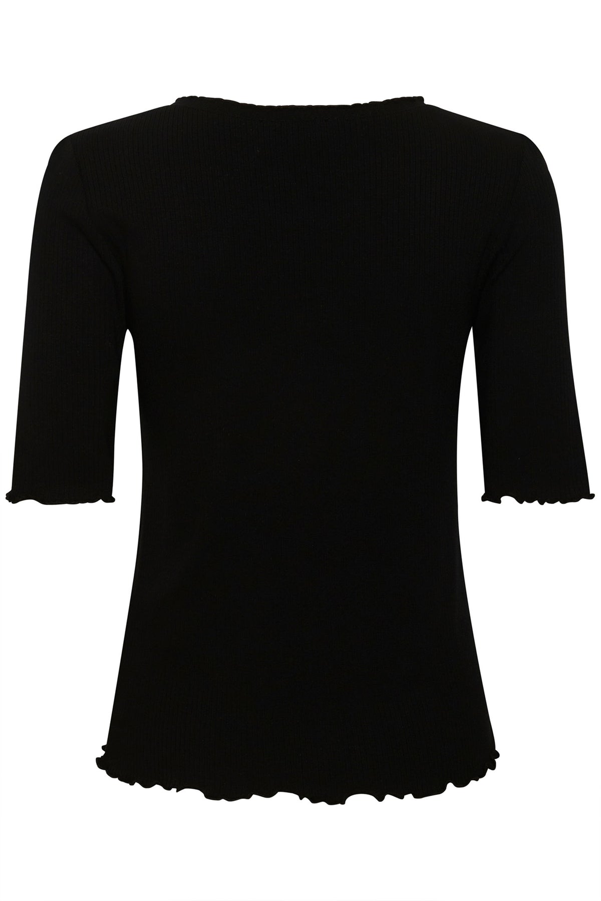 CRRibba s/s Blouse Pitch Black