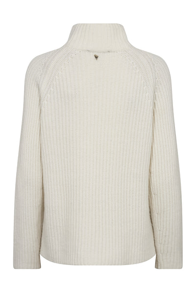 MMThyra Highneck Knit ECRU - 165750 Thumbnail