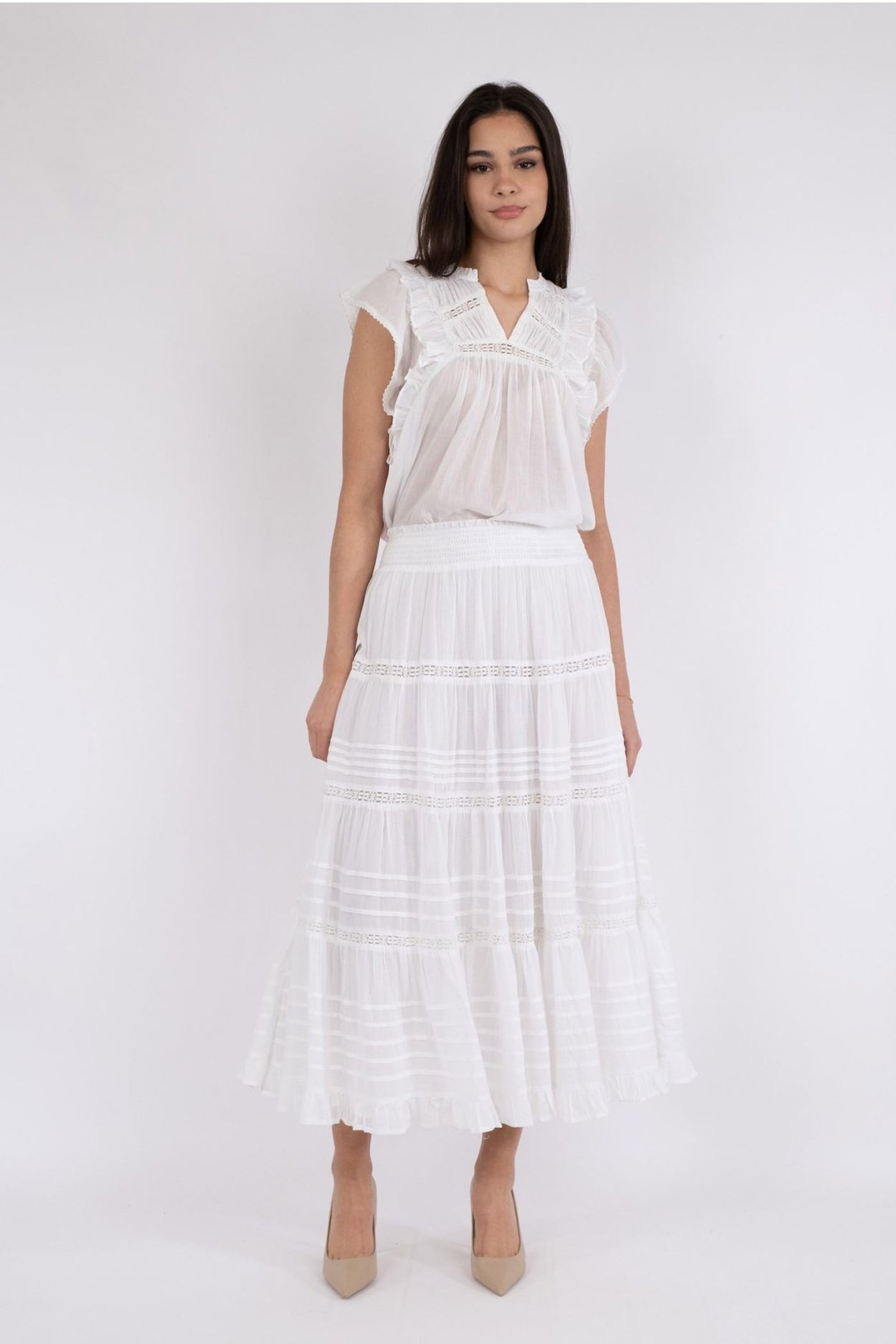 Felicia S Voile White - 161872