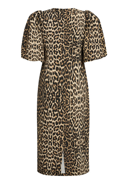 LeoCC Puff Dress 16-Khaki - 36350 Thumbnail