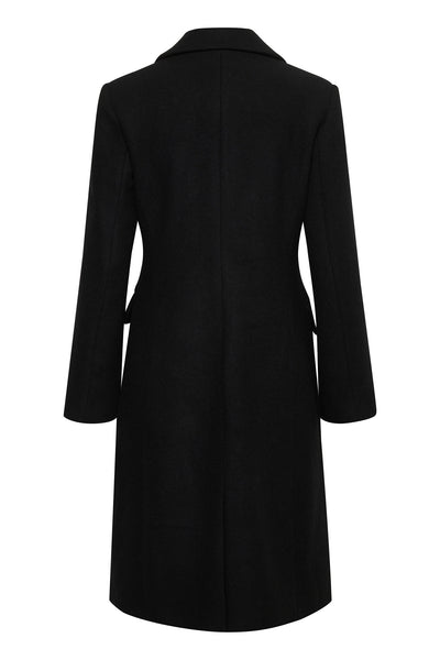ThoraIW Lapel Coat Black Thumbnail