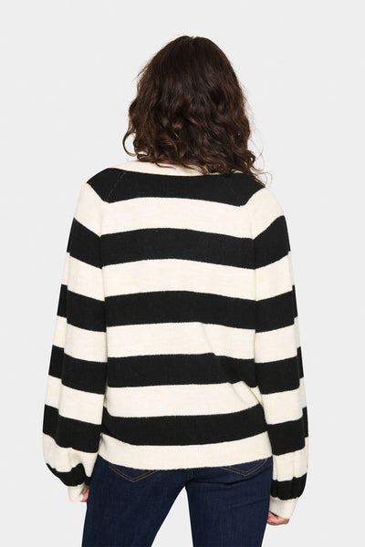 GarbieSZ Cardigan Ice Black Stripe - 30513452 Thumbnail