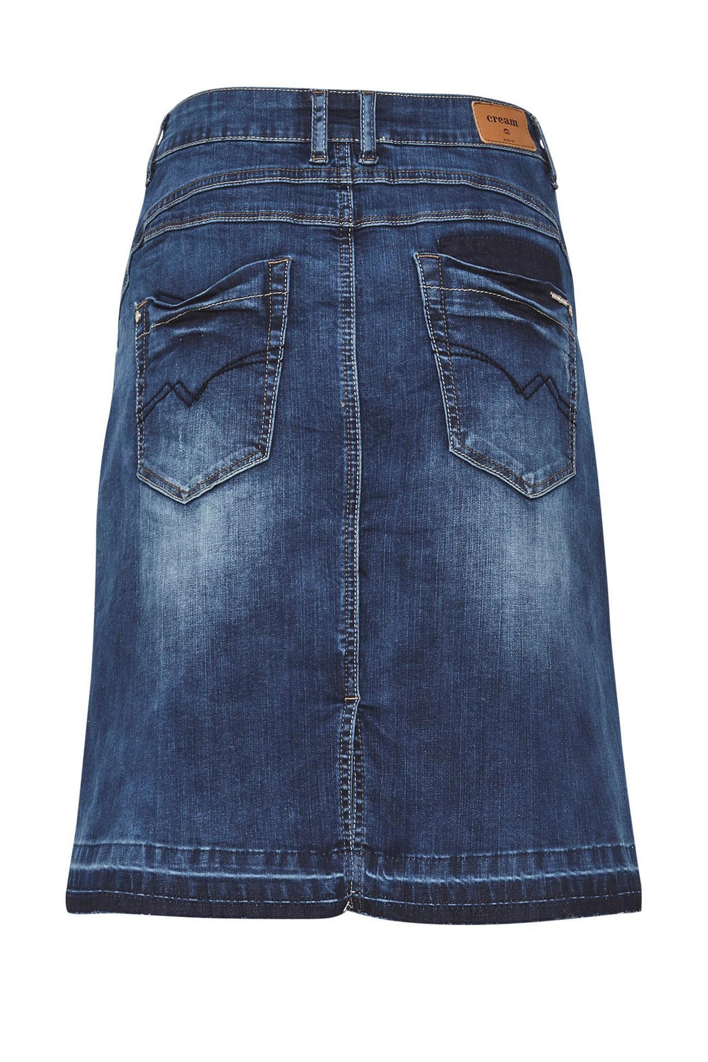 Patched denim Skirt Rich Blue Denim - 10602201