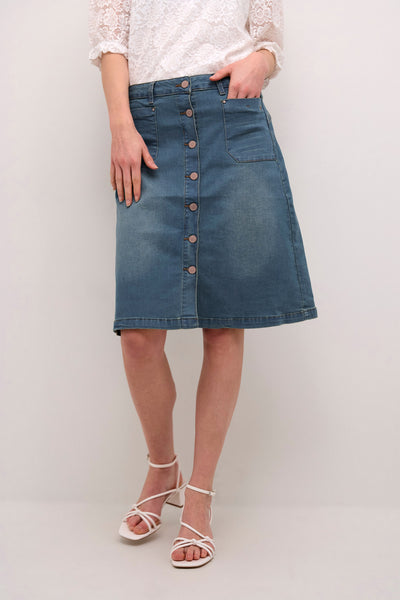 CRLone Skirt Light Blue Denim - 10607550 Thumbnail