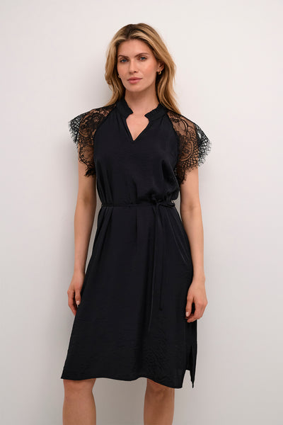 CRNola Lace Dress Pitch Black - 10613028 Thumbnail