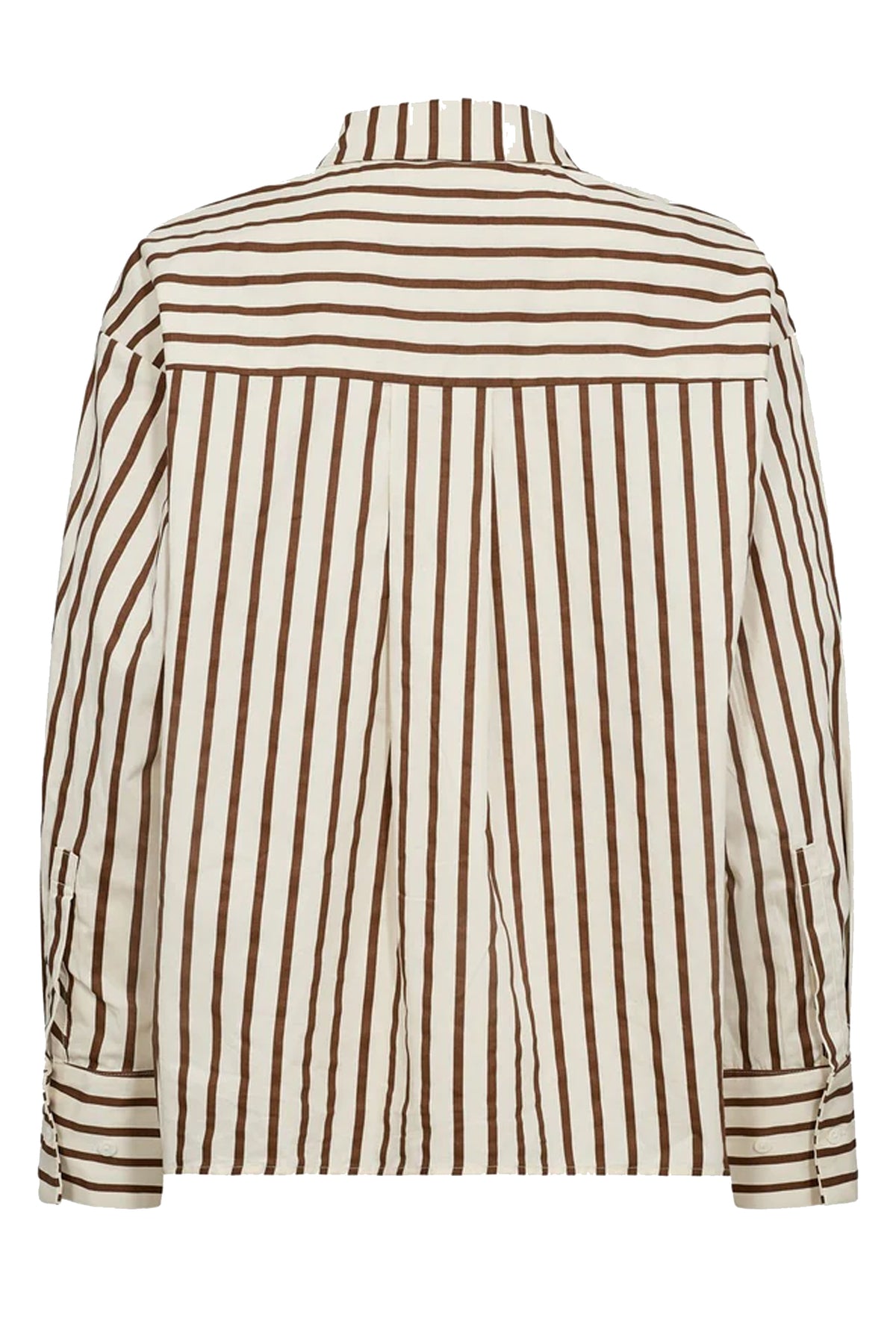 S243175 SKJORTER Tan/Brown striped - S243175