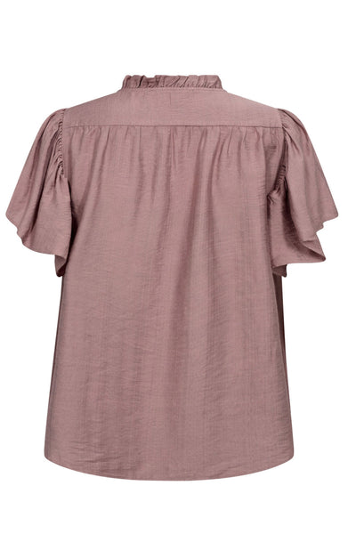 HeraCC SS Frill Top 103-Old Rose - 35703 Thumbnail