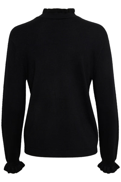 CRVillea Knit Blouse Pitch Black - 10611897 Thumbnail