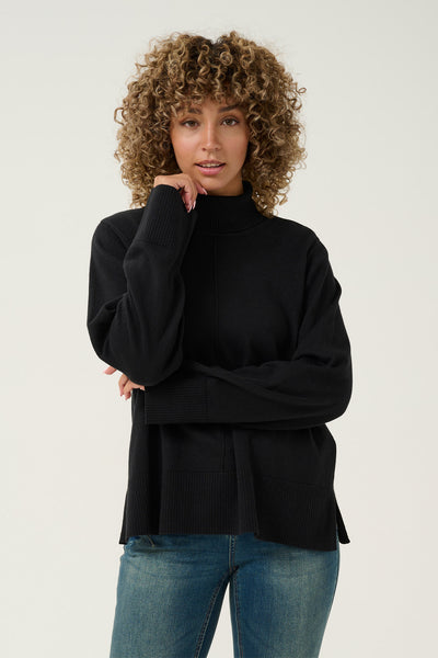 CRAnva Rollneck Pullover Pitch Black - 10613181 Thumbnail