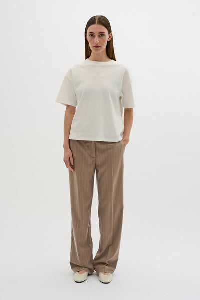 KBMilano Stripe Pants WALNUT - 10104990 Thumbnail