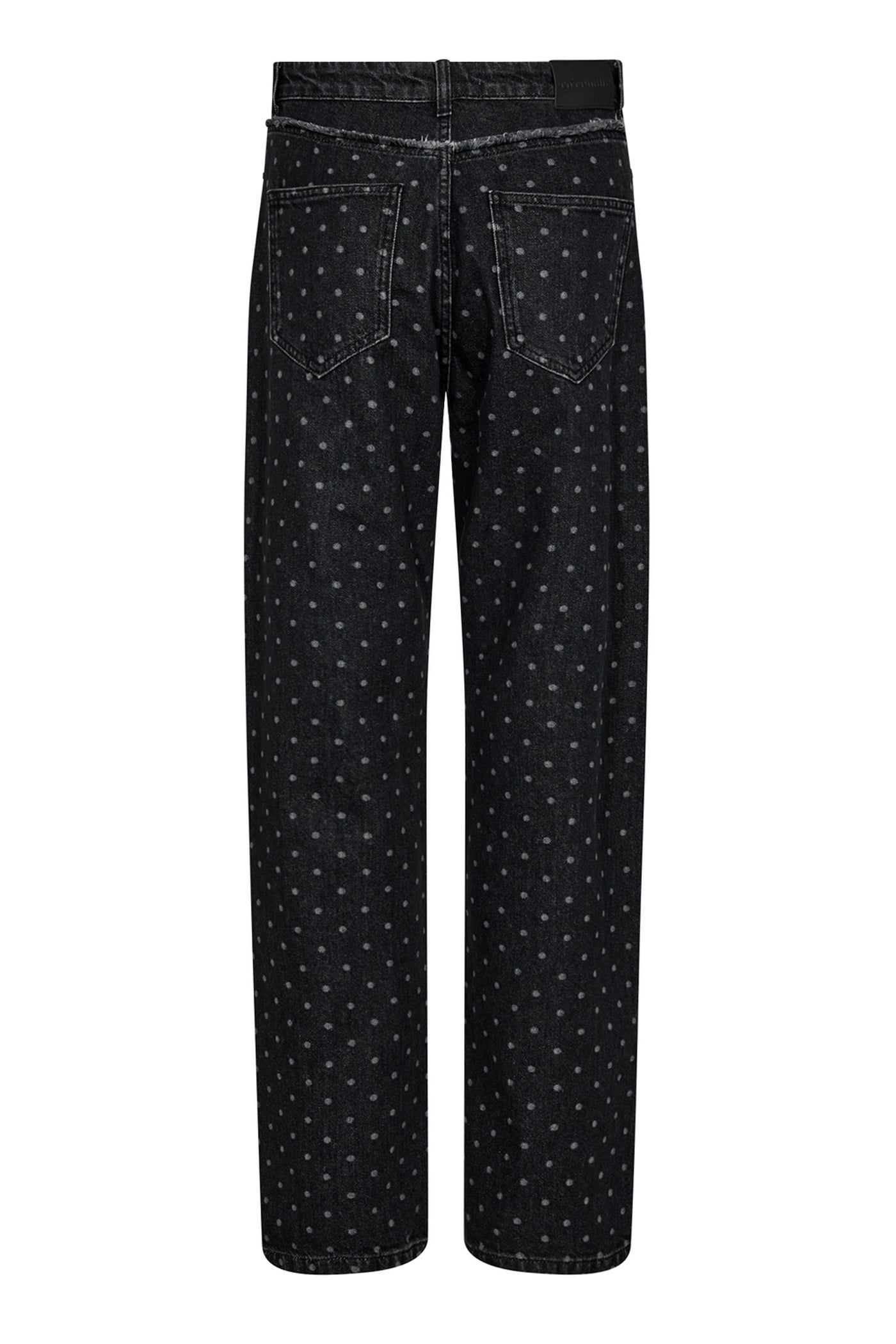 BlackCC Dot Block Long Jeans 96-Black - 31385