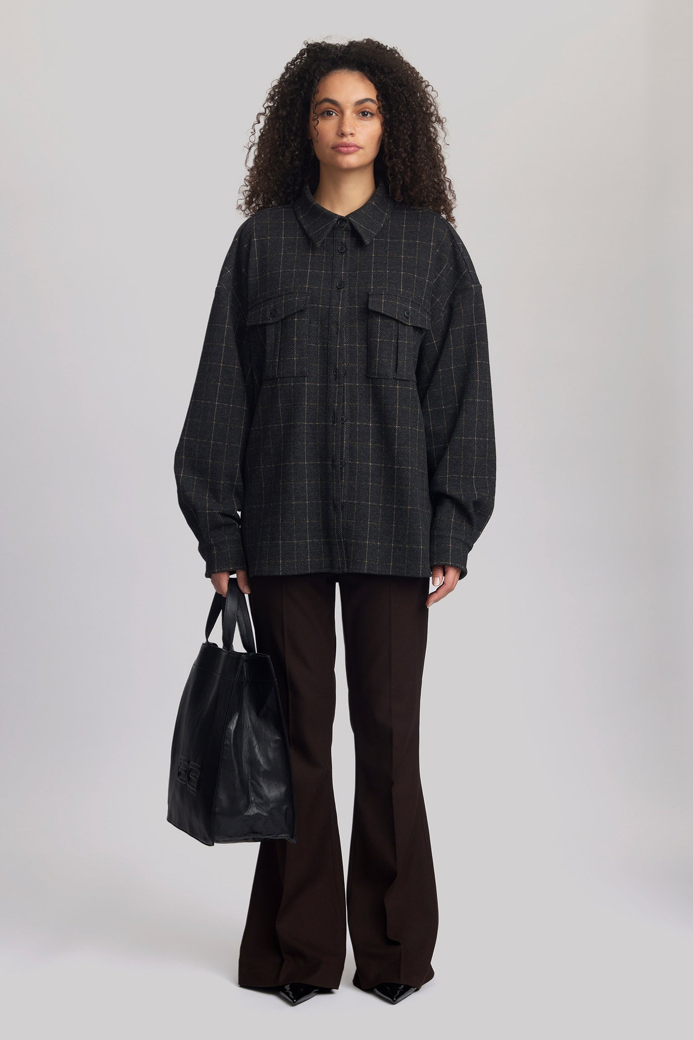 GracieGZ OZ shirt Black and brown check - 10909651
