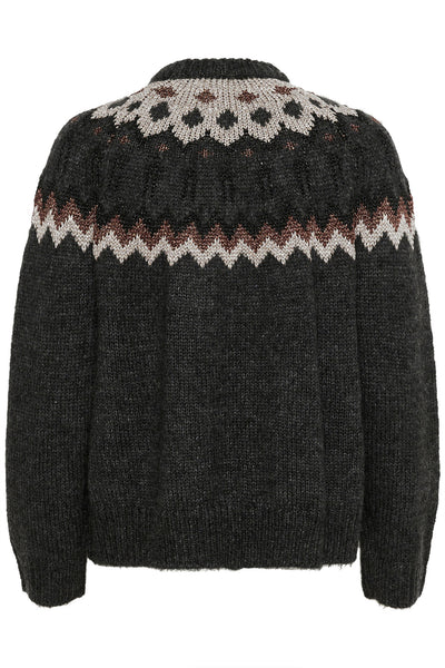 TeylorIW Fair Isle pullover Dark Grey Fair Isle - 30109758 Thumbnail